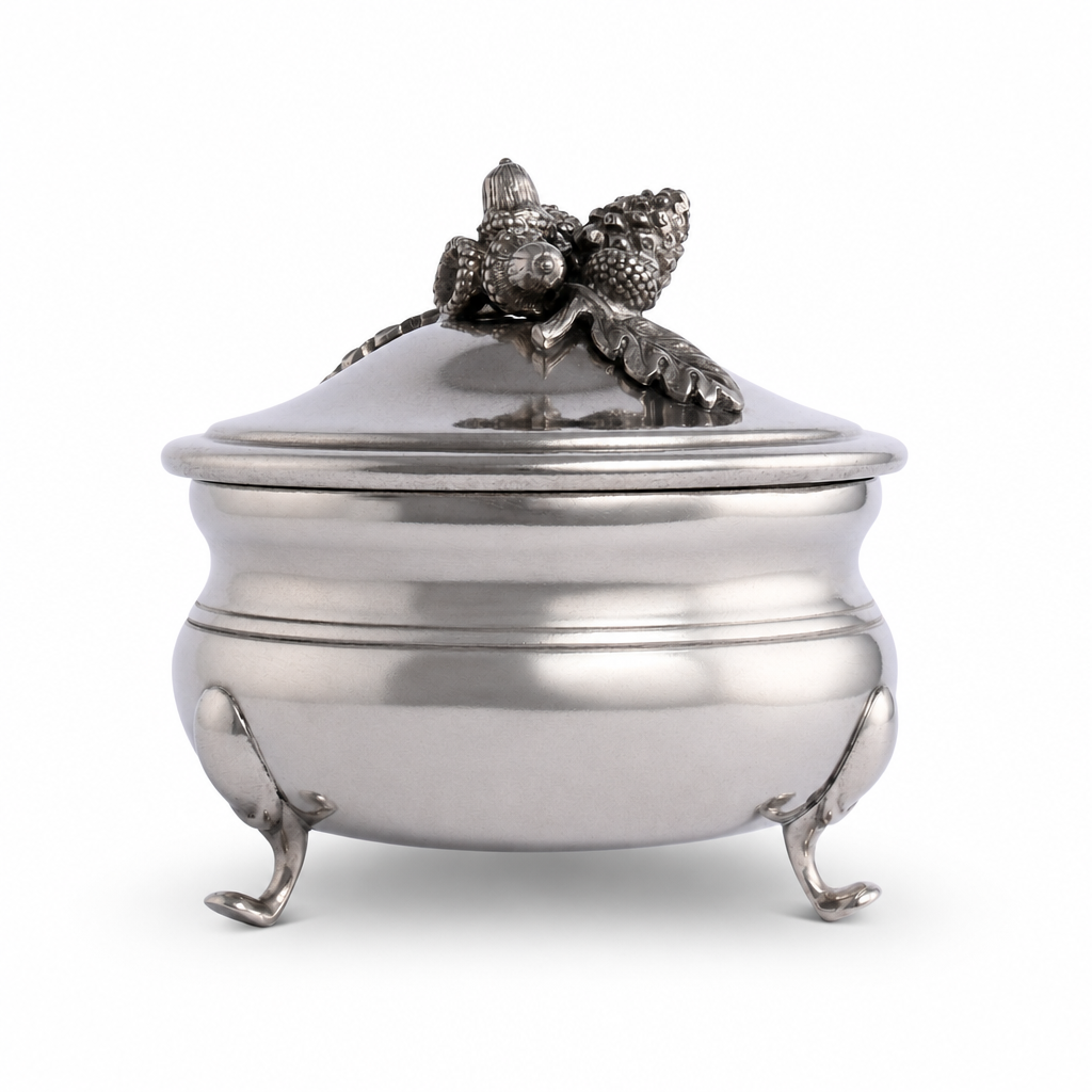 Pewter Acorn  Sauce Bowl 1