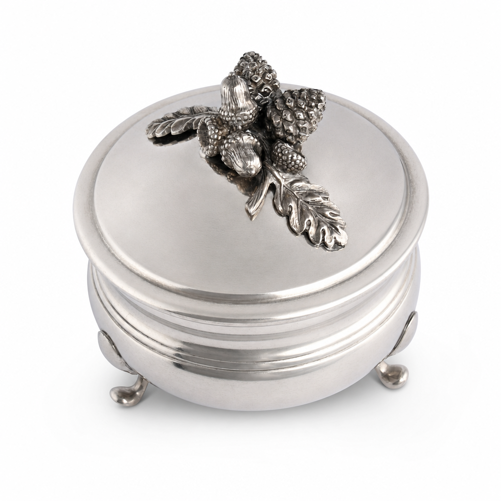 Pewter Acorn  Sauce Bowl 10