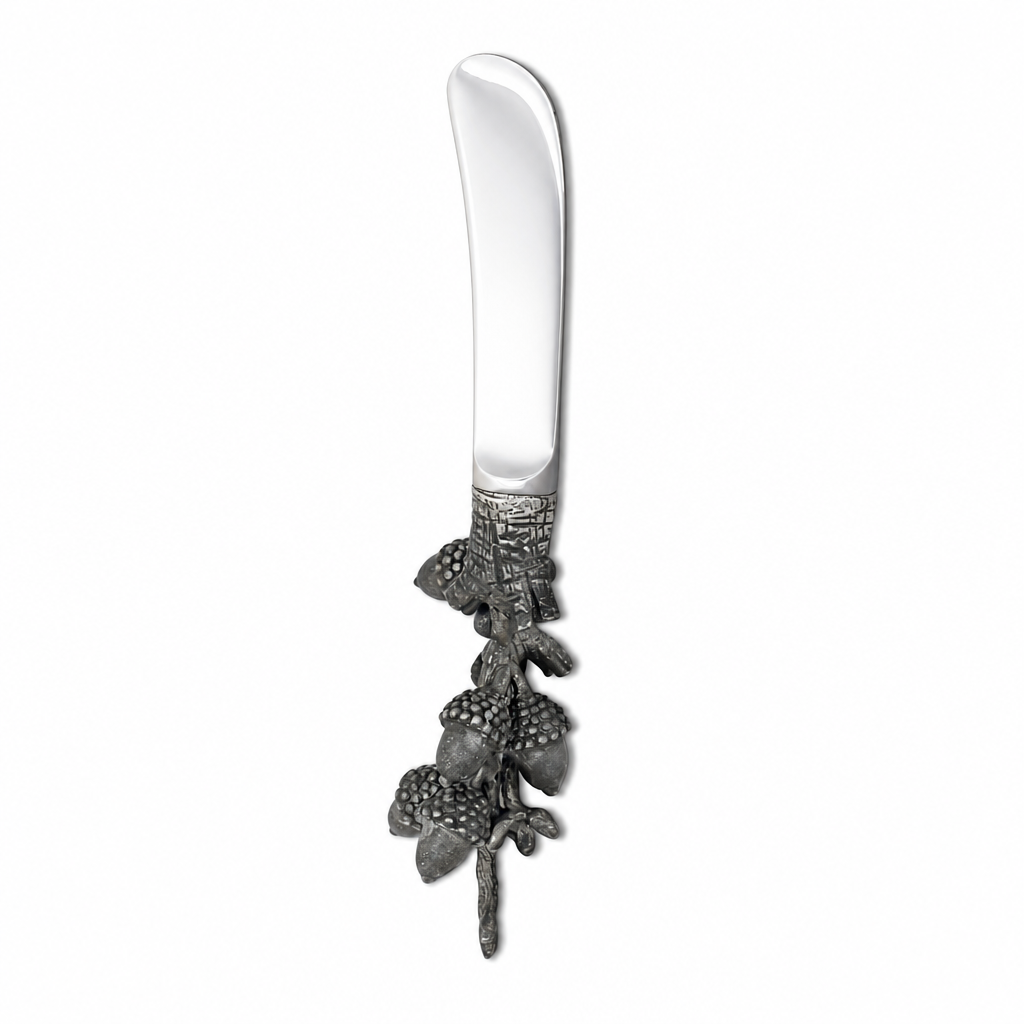 Pewter Acorn & Oak Leaf Handle Spreader 1