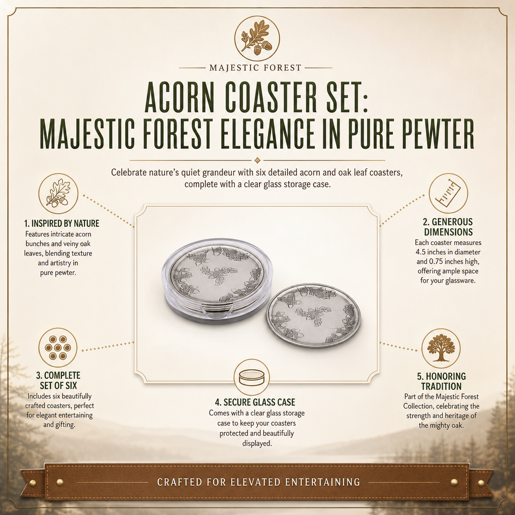 Acorn Coaster Set 1