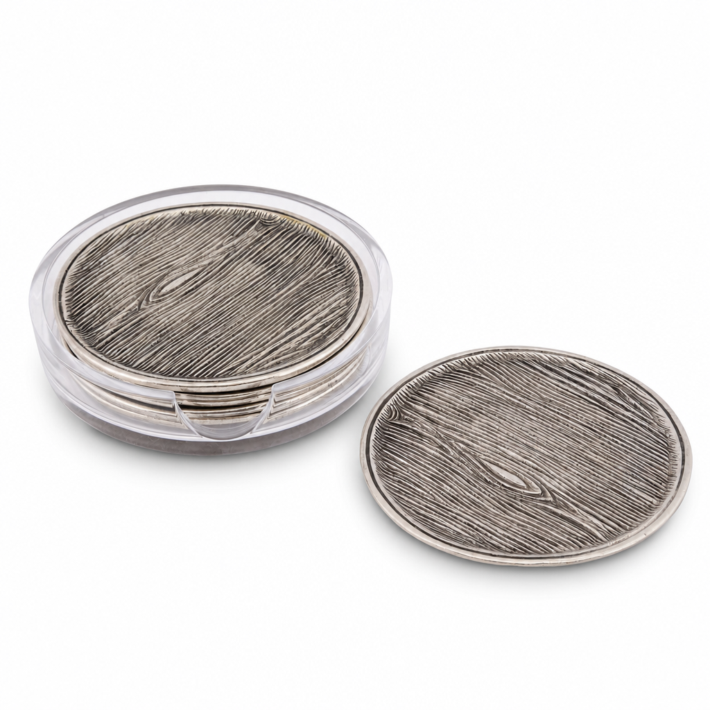 Faux Wood Coaster Set 1