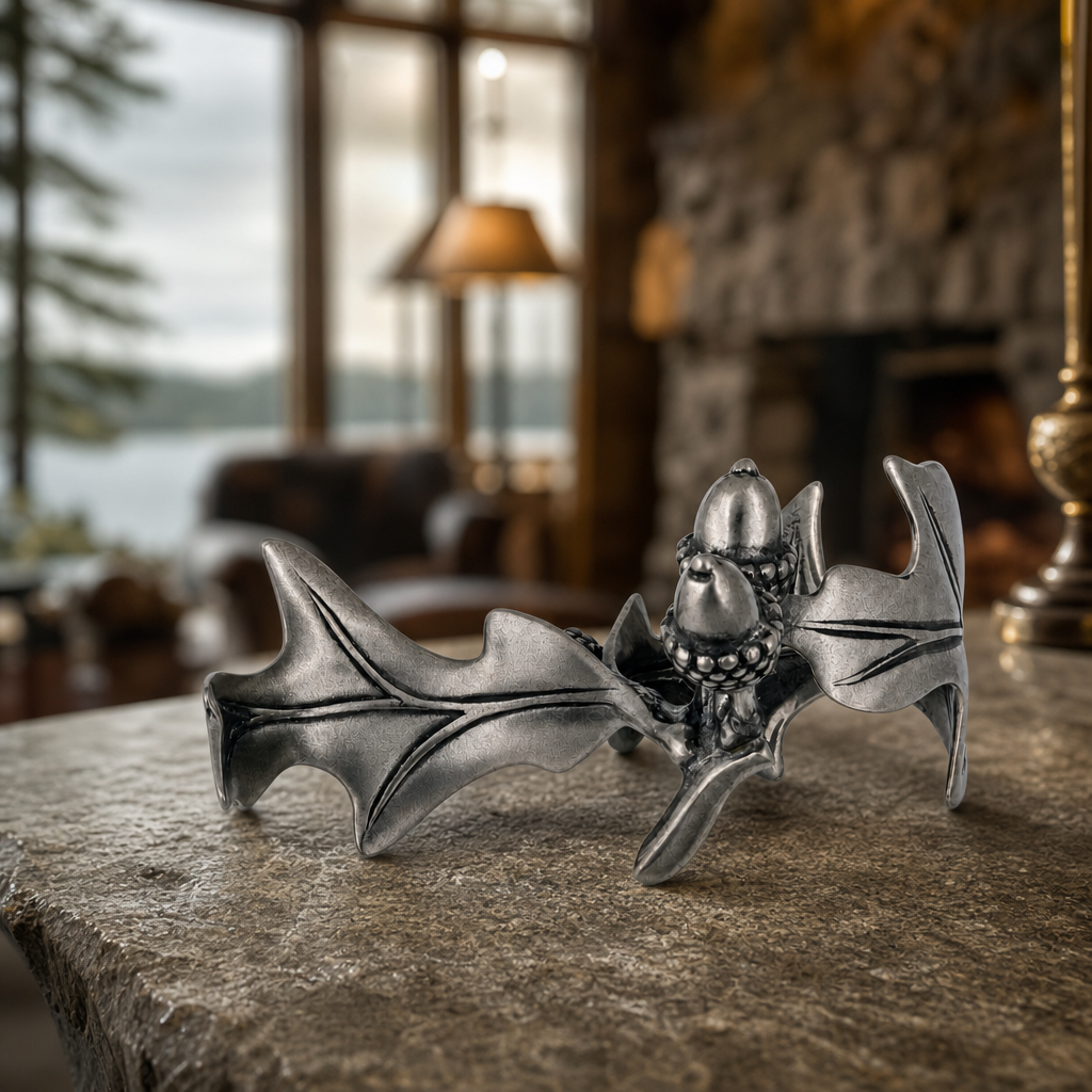 Pewter Acorn & Oak Leaf Napkin Ring 4