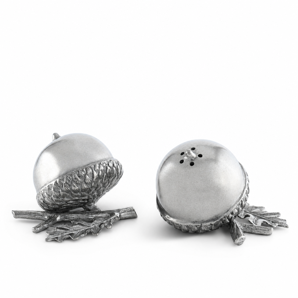 Pewter Acorn Salt &amp; Pepper Set 1