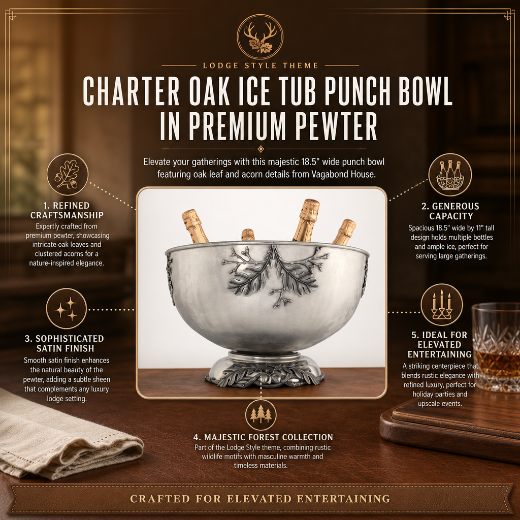 Charter Oak Ice Tub Punch Bowl 9