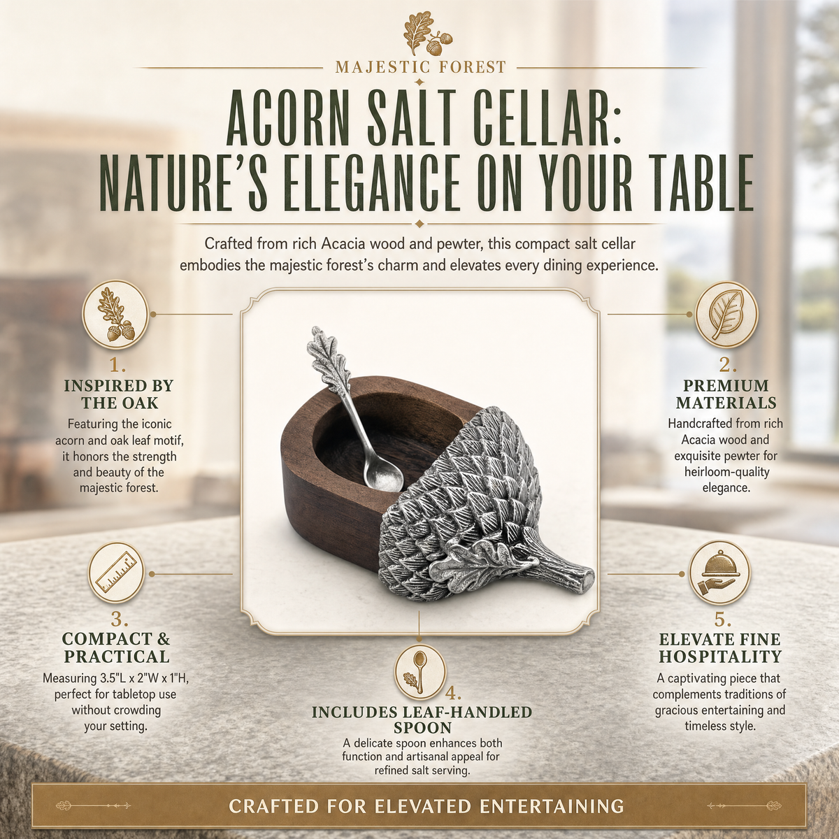 Acorn Salt Cellar 1