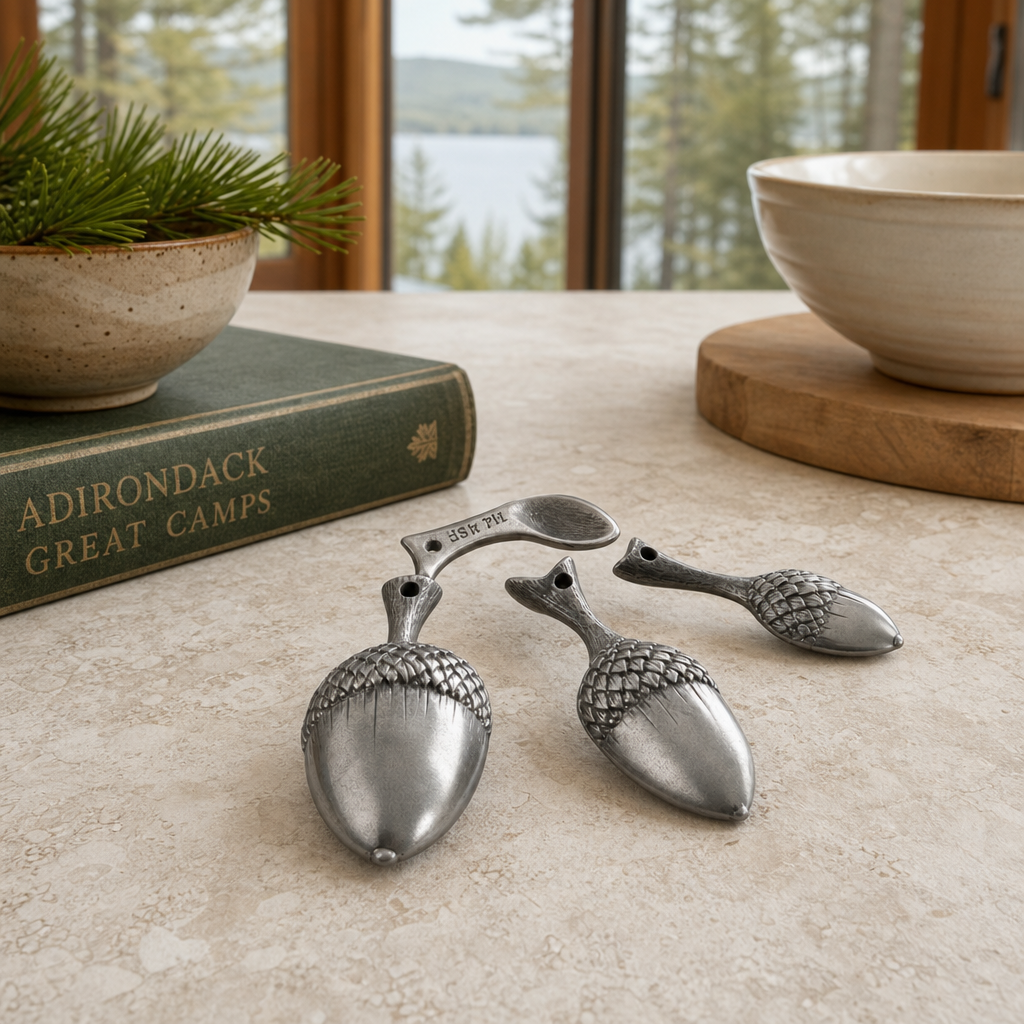 Pewter Acorn Measuring Spoons 5