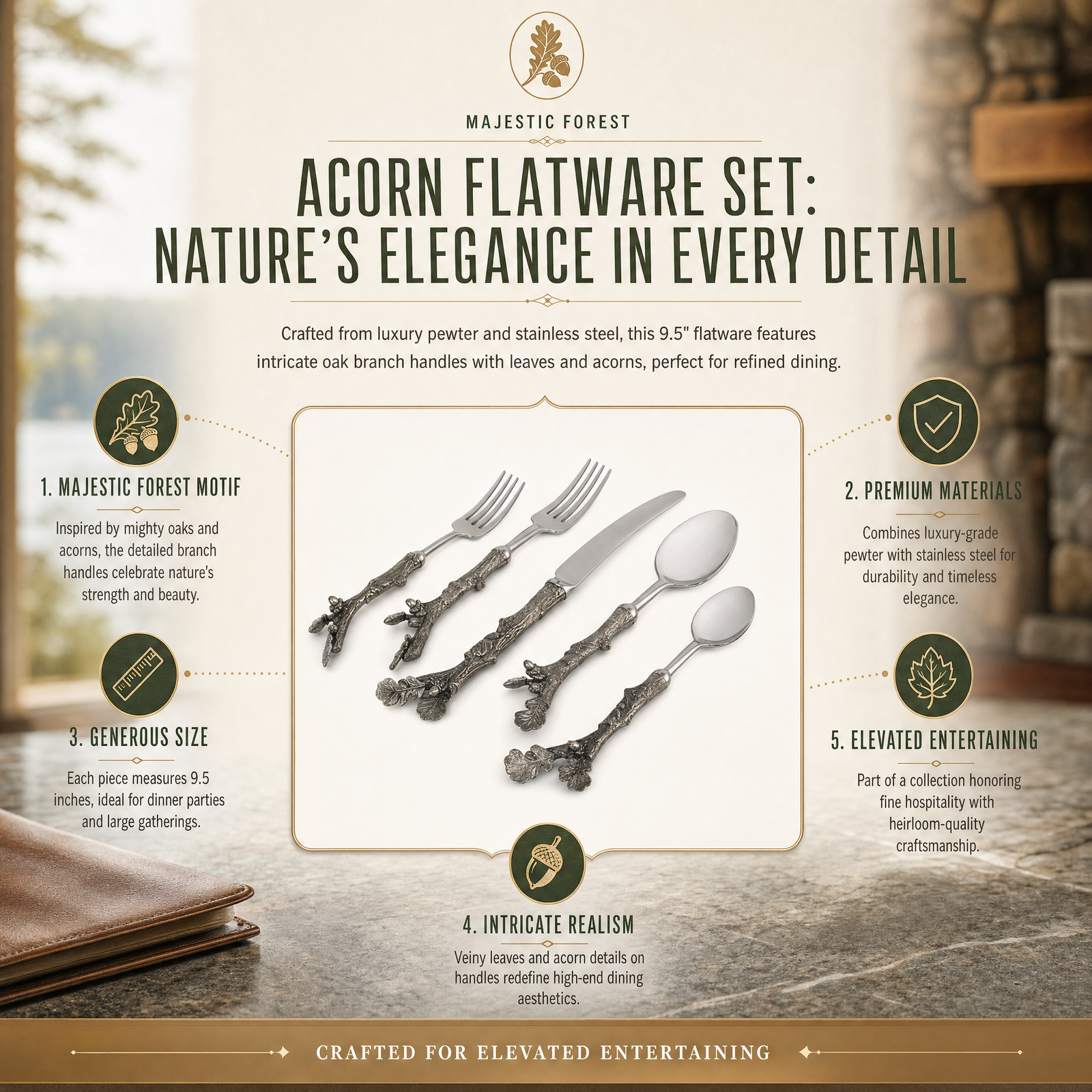 Acorn Flatware Set 1