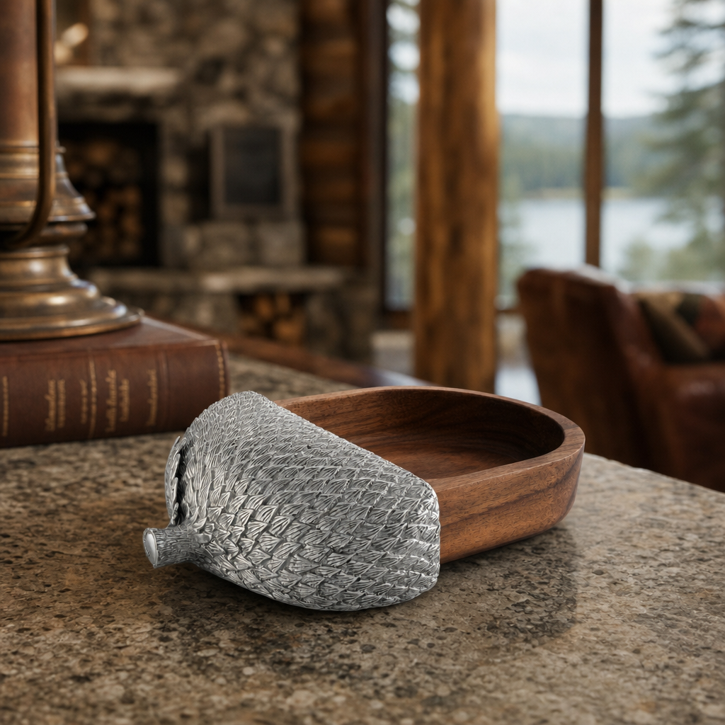 Wood Acorn Nut Bowl 1