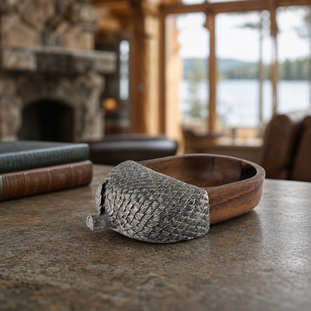 Wood Acorn Nut Bowl 3
