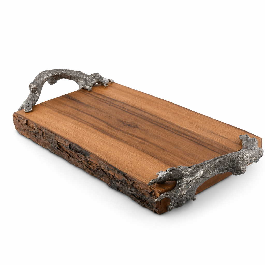 Natural Tree Bark Cheese Board 1