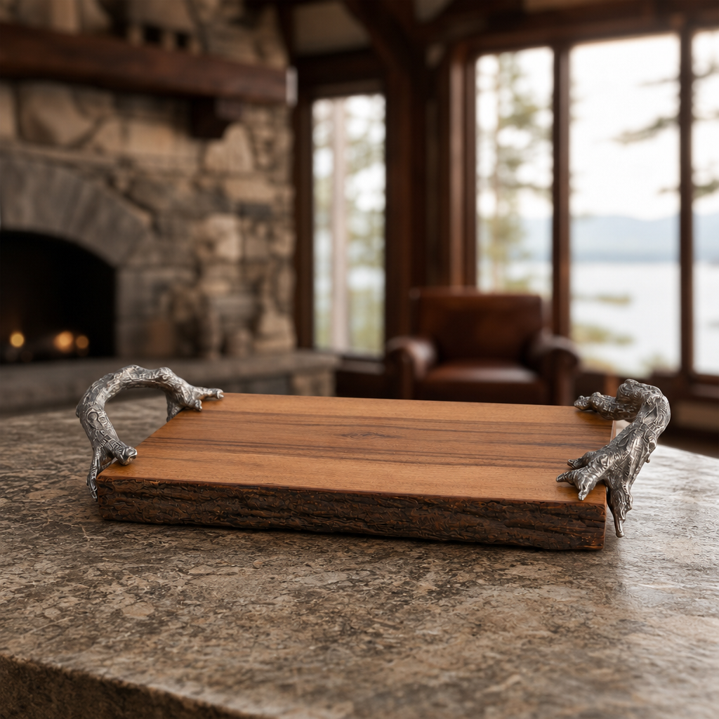 Natural Tree Bark Cheese Board 4