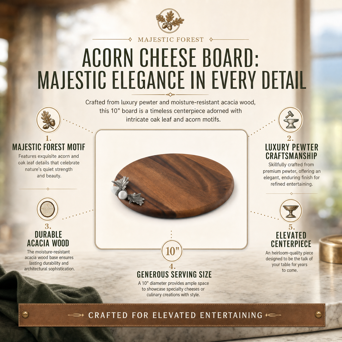 Acorn Cheese Board 9