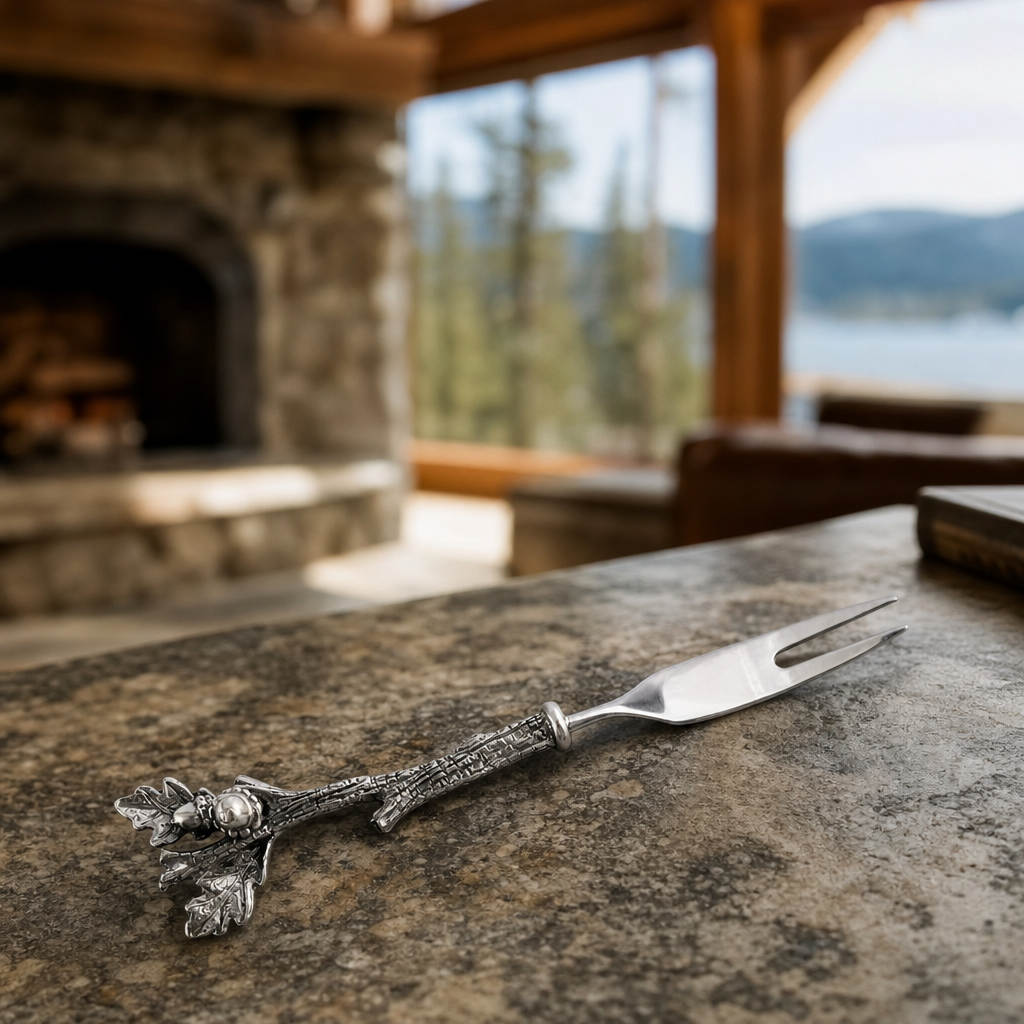 Acorn & Oak Leaf Hors d'oeuvre Fork 1