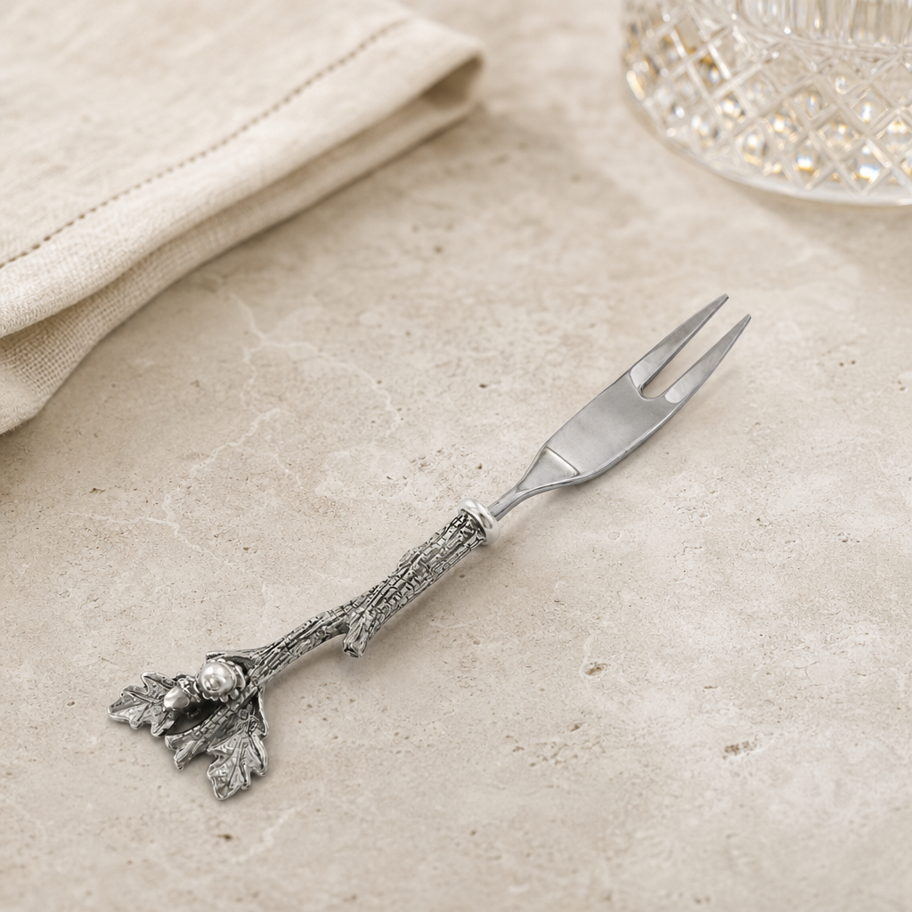 Acorn &amp; Oak Leaf Hors d'oeuvre Fork 2