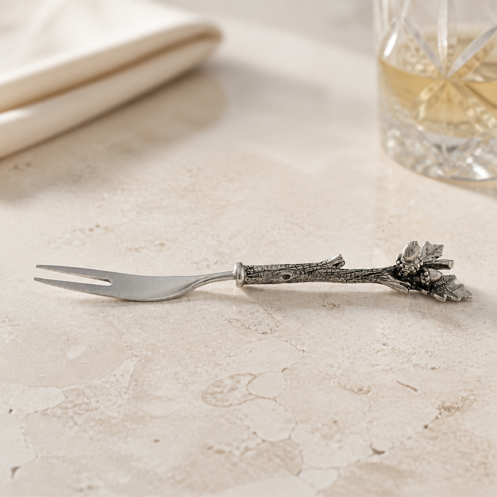 Acorn &amp; Oak Leaf Hors d'oeuvre Fork 3