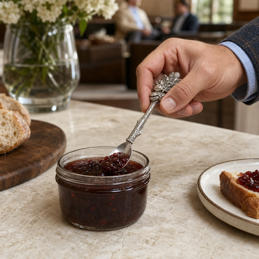 Acorn &amp; Oak Leaf Jam Spoon 6