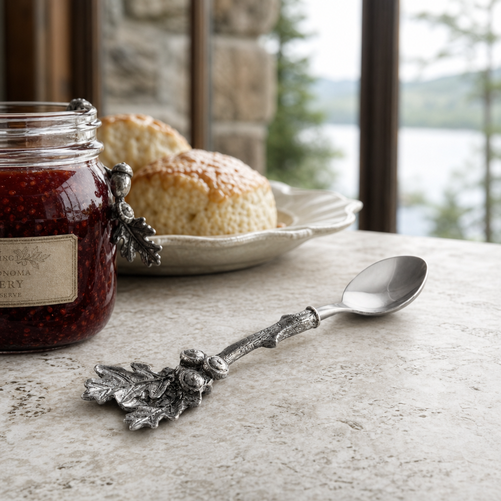 Acorn & Oak Leaf Jam Spoon 6