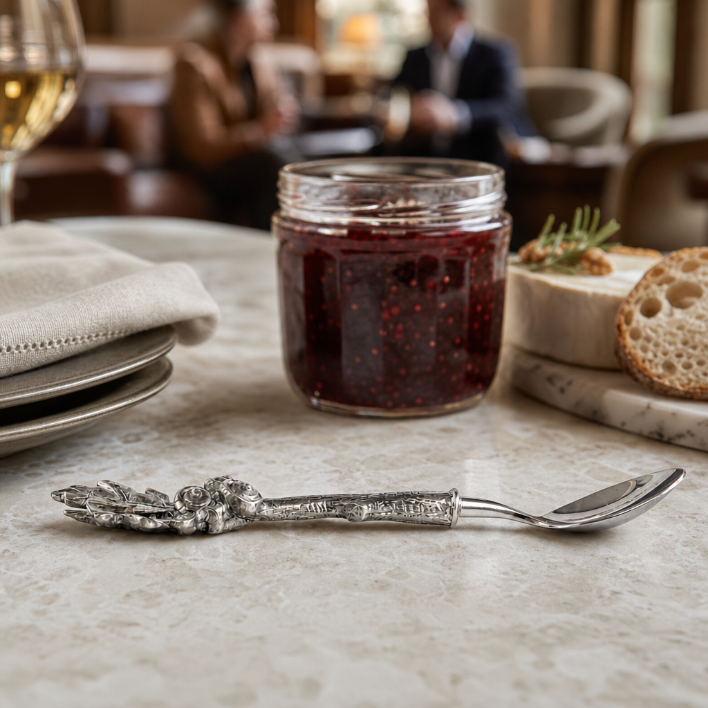 Acorn &amp; Oak Leaf Jam Spoon 8