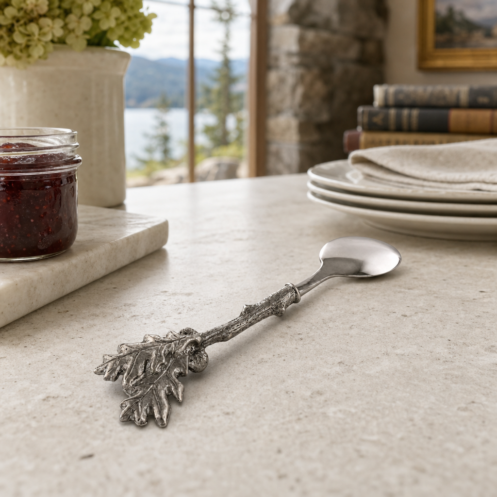 Acorn & Oak Leaf Jam Spoon 9