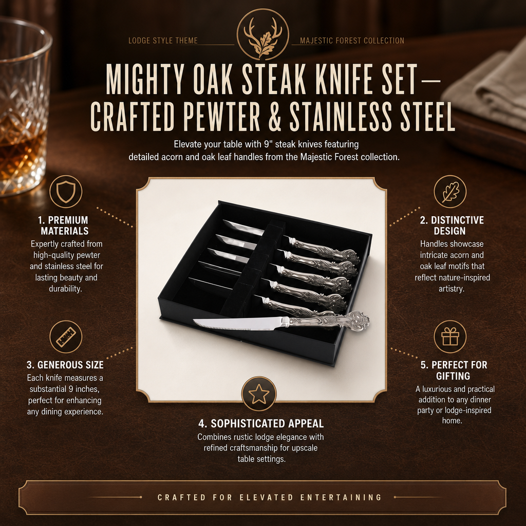 Mighty Oak Steak Knife Set 11