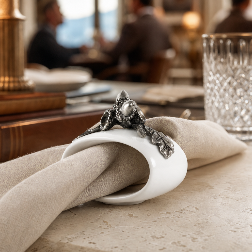 Acorn Stoneware Napkin Ring 3