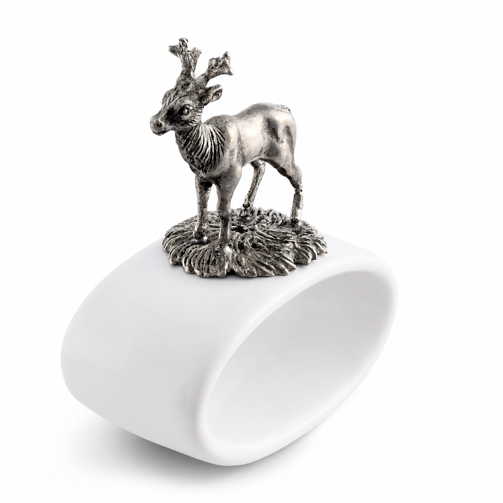 Deer Stoneware Napkin Ring 1