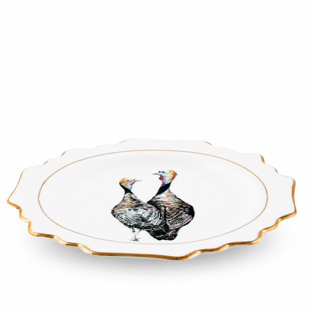 Norwood Narragansett Turkey Bone China Scallop Dinner Plate 8