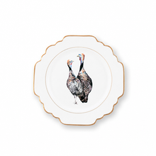 Norwood Narragansett Turkey Pattern Bone China Scallop Bread Plate 1