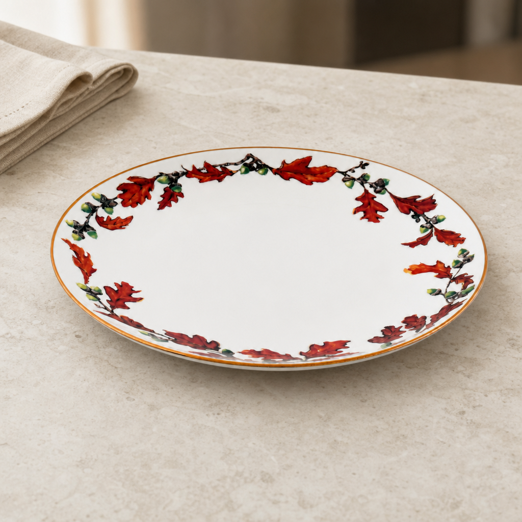 Norwood Acorn Bone China Round Dinner Plate 3
