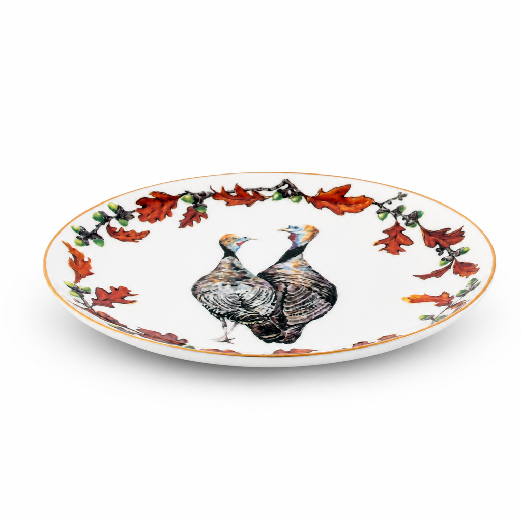 Norwood Narragansett Turkey Bone China Round  Dinner Plate 8