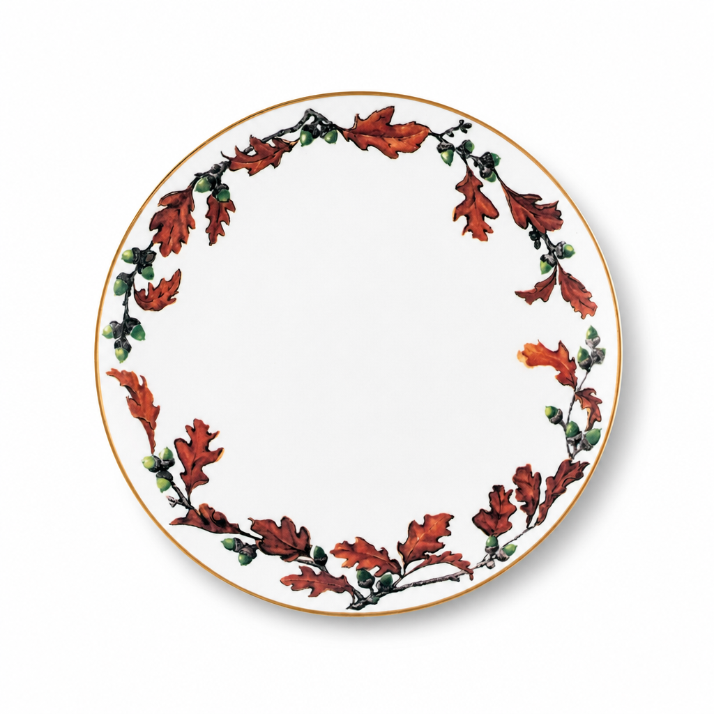 Norwood Acorn Bone China Round Salad Plate 1