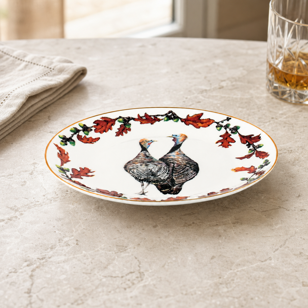Norwood Narragansett Turkey Bone China Round  Salad Plate 3