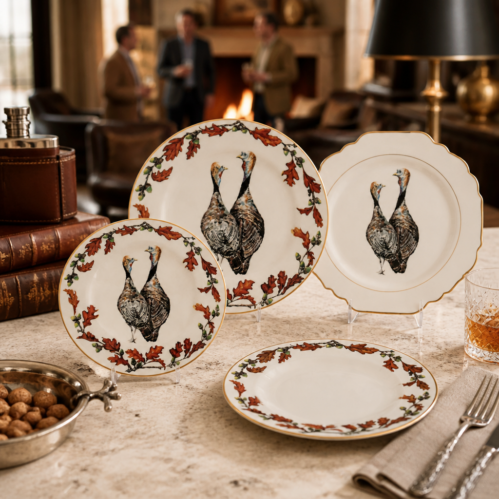 Norwood Narragansett Turkey Bone China Round  Salad Plate 7