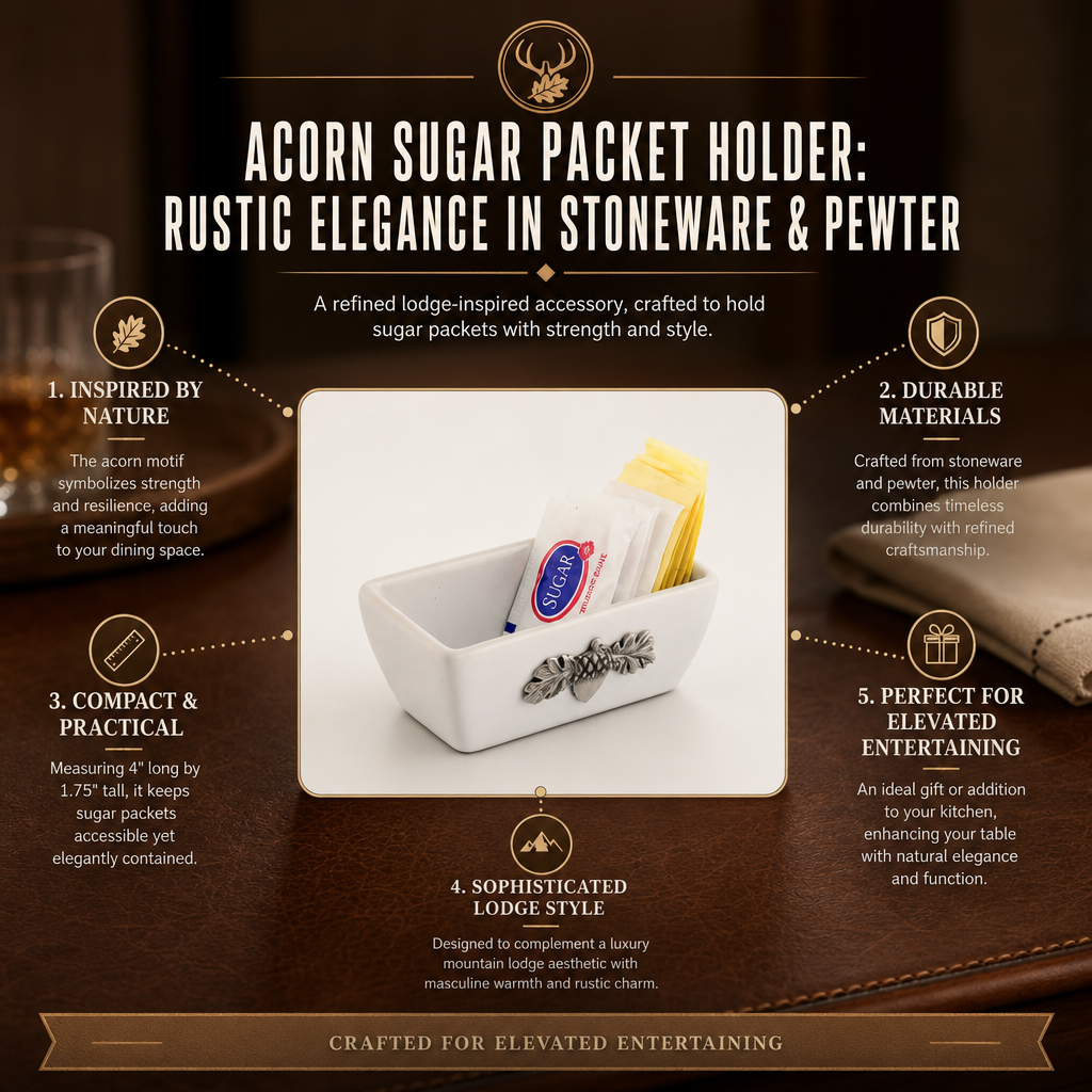Acorn Sugar Packet Holder 11