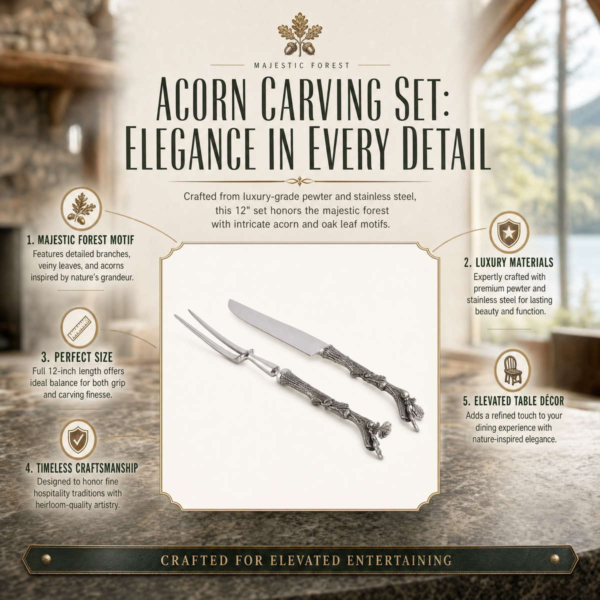 Acorn Carving Set 11