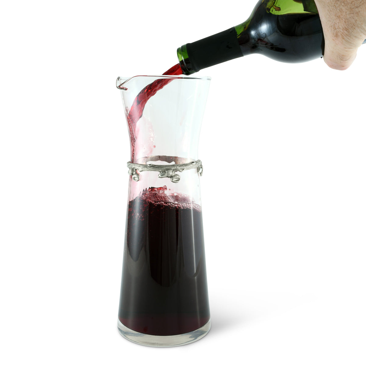 Wine Carafe - Acorn Band - Large 10