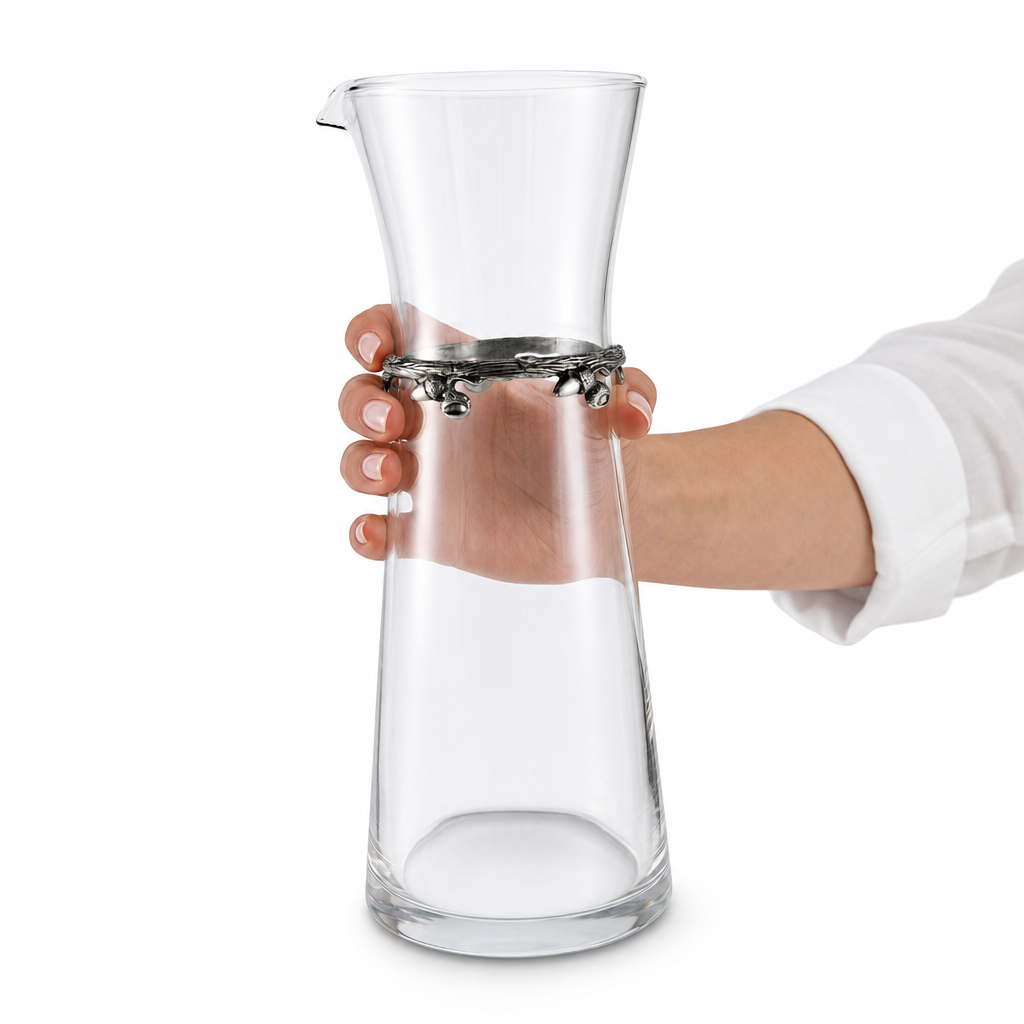 Wine Carafe - Acorn Band - Large 11