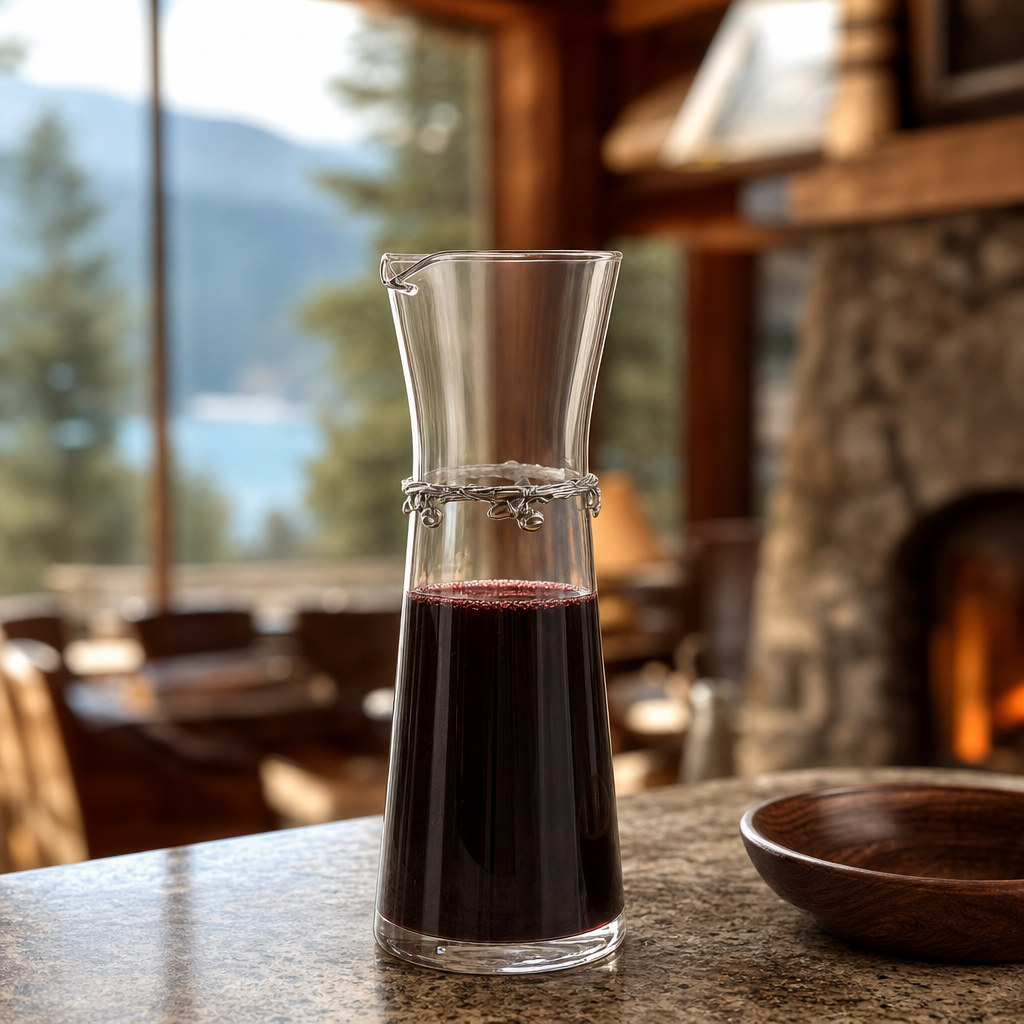 Wine Carafe - Acorn Band - Large 1