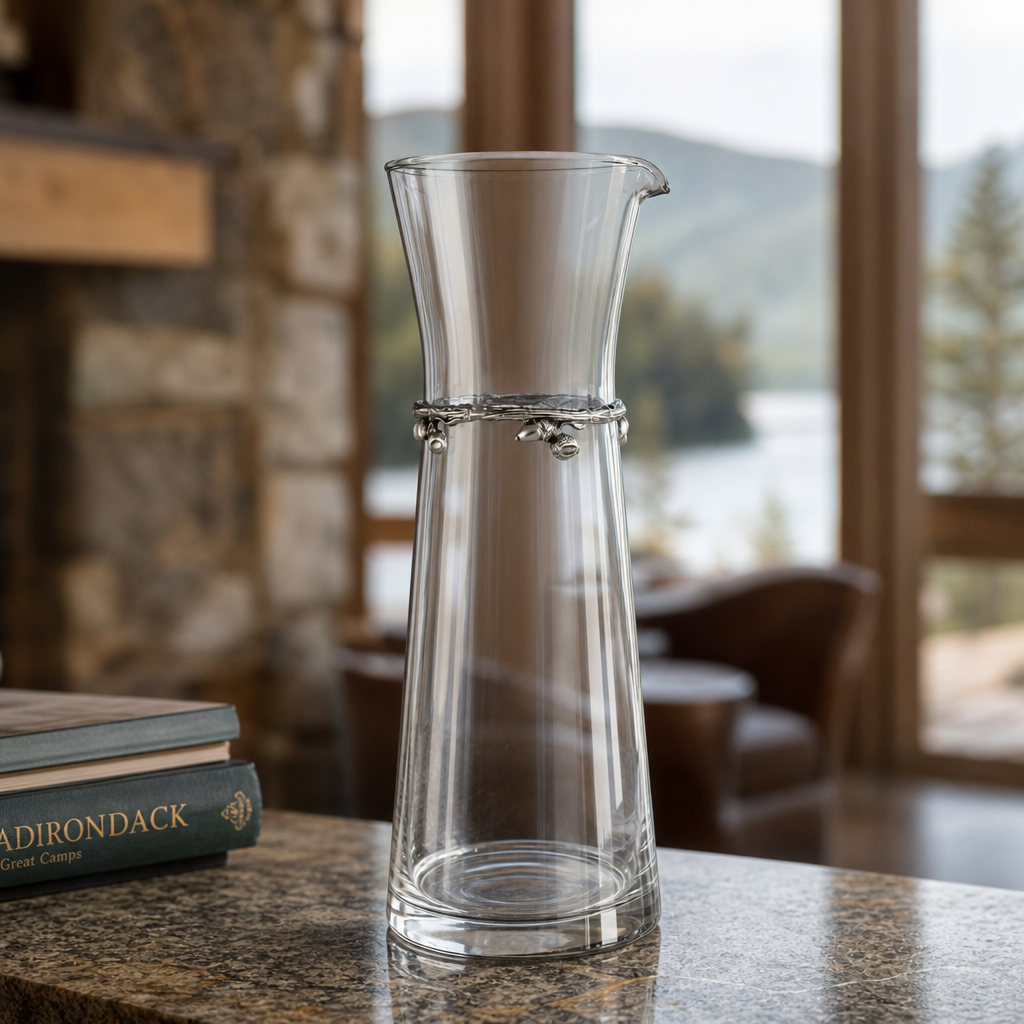 Wine Carafe - Acorn Band - Large 4