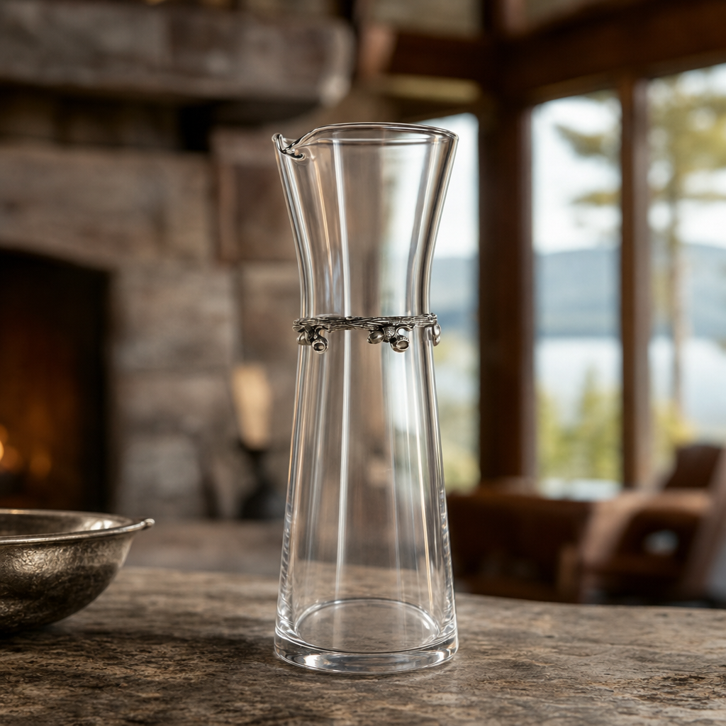 Wine Carafe - Acorn Band - Large 5