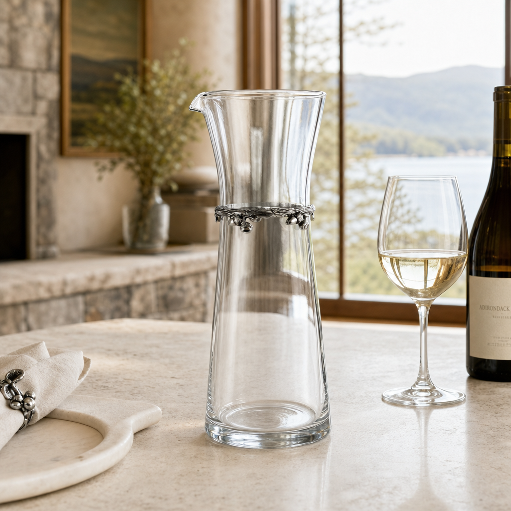 Wine Carafe - Acorn Band - Large 7