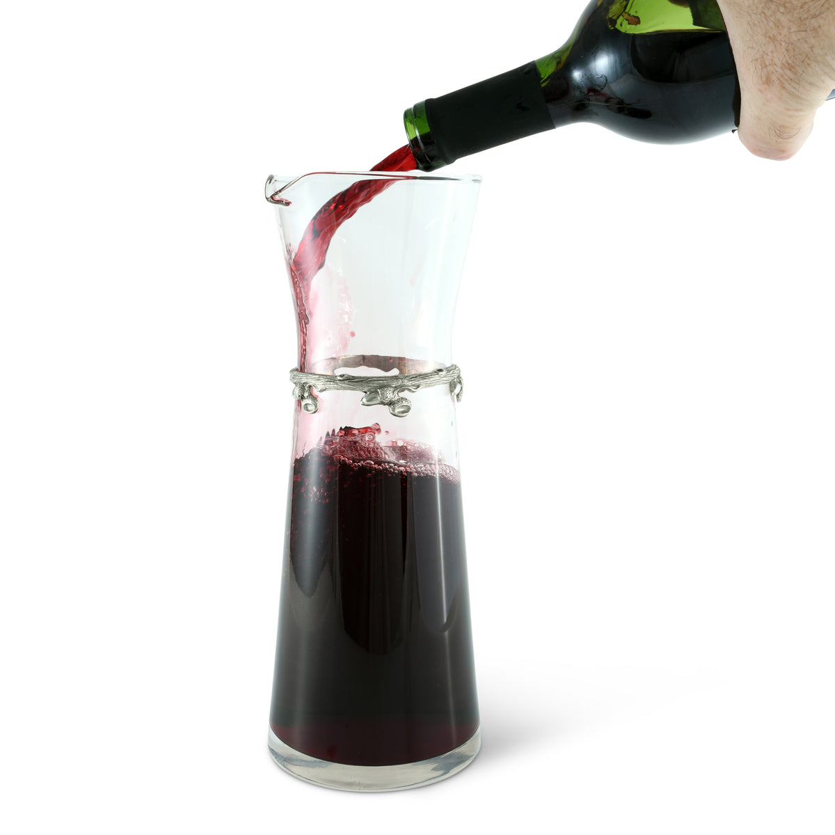 Wine Carafe - Acorn Band - Large 10