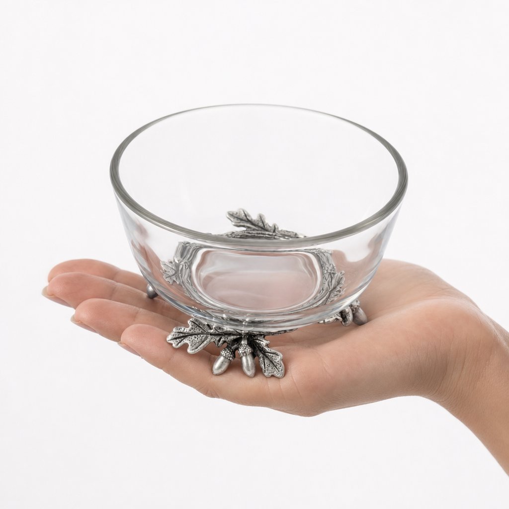 Acorn &amp; Oak Leaf Dip Bowl 10