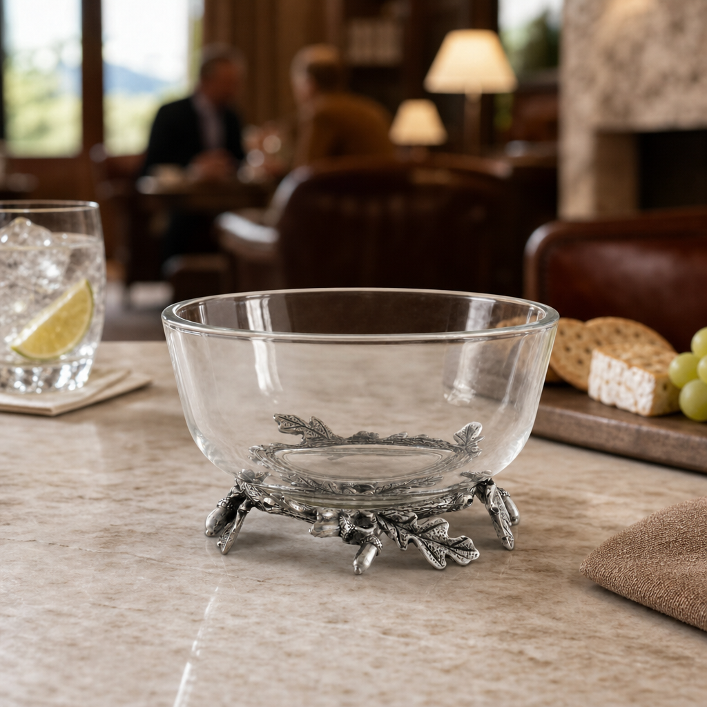 Acorn &amp; Oak Leaf Dip Bowl 8