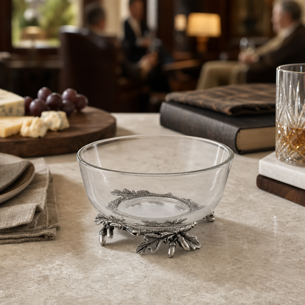 Acorn &amp; Oak Leaf Dip Bowl 9