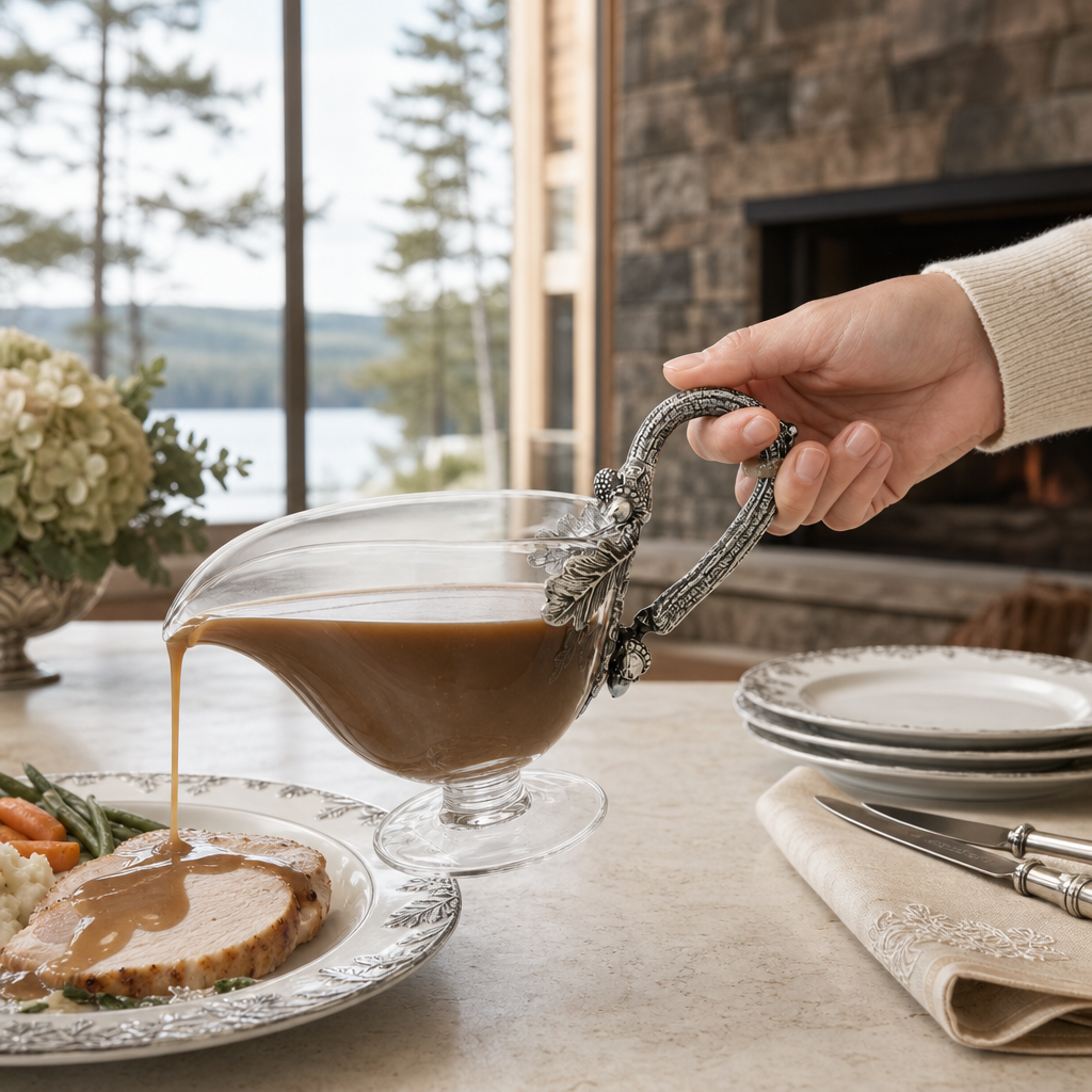 Acorn Forest Gravy Boat 5