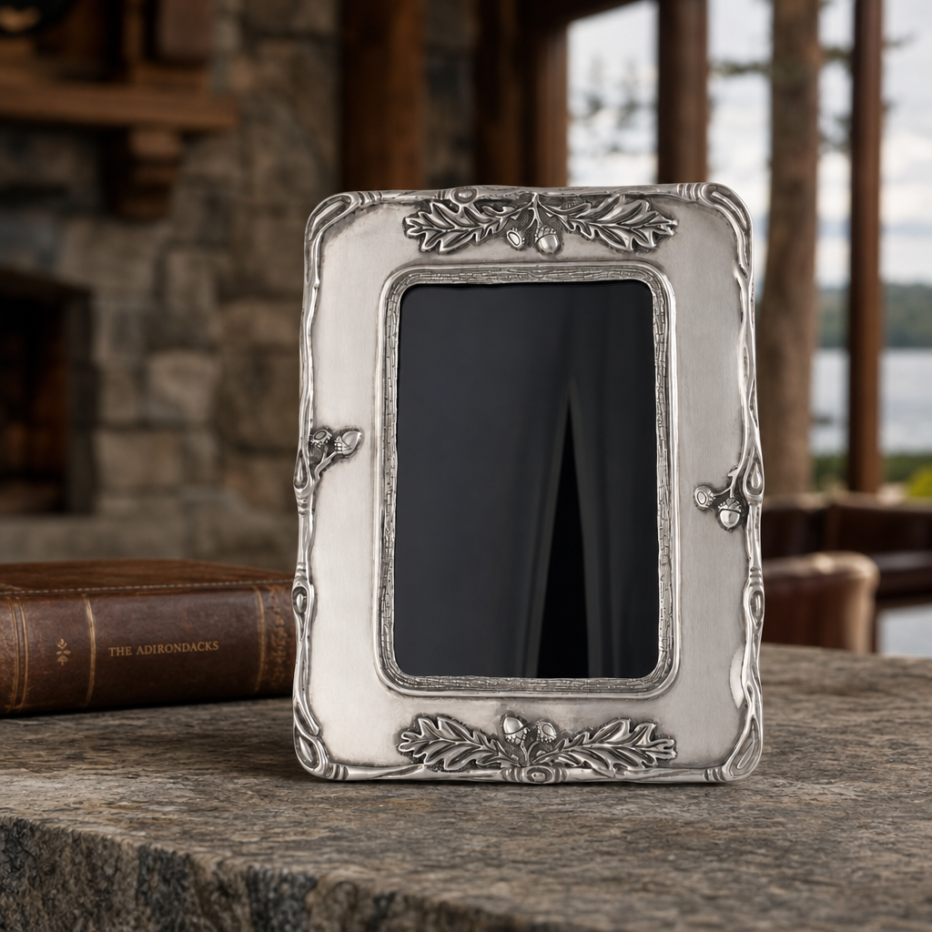 Woodland Acorn Pewter Photo Frame 5x7 3