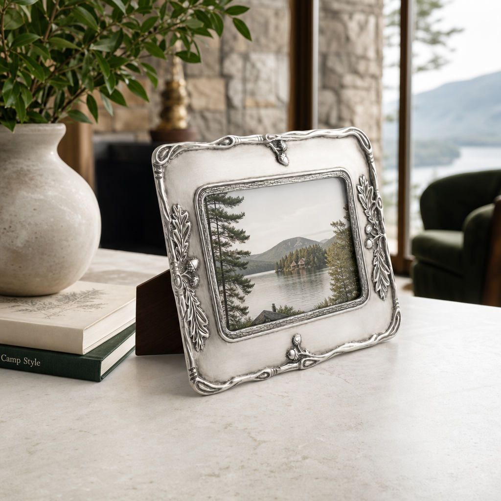 Woodland Acorn Pewter Photo Frame 5x7 7