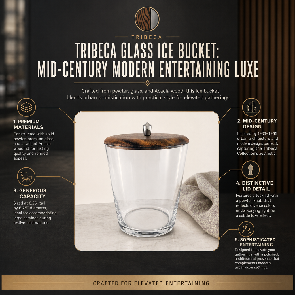 Tribeca Glass Ice Bucket 11
