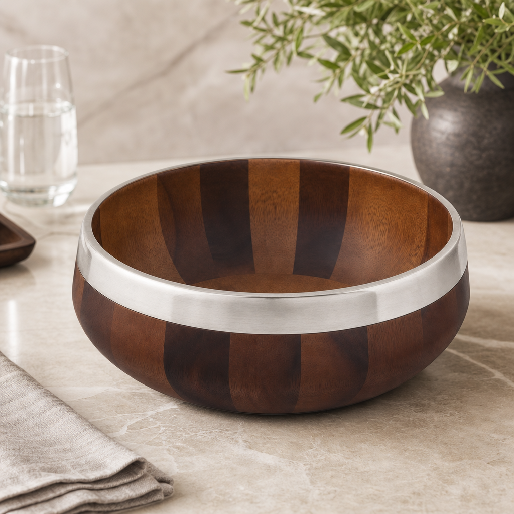 Tribeca Wood Salad Bowl 1